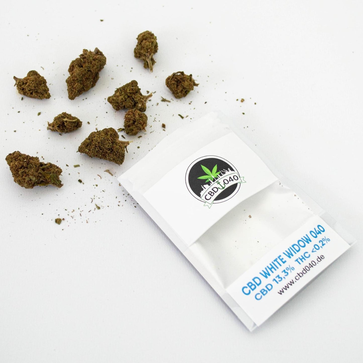 White Widow CBD Blüten 13,3% CBD für Händler im B2B-Shop