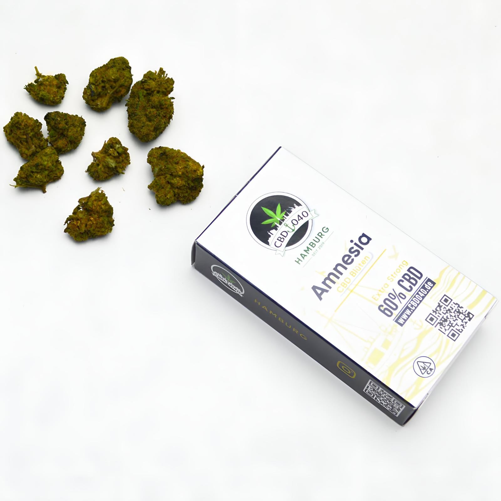 Amnesia Haze Extra Strong 60% CBD Blüten als VE mit 10 Packungen für Händler