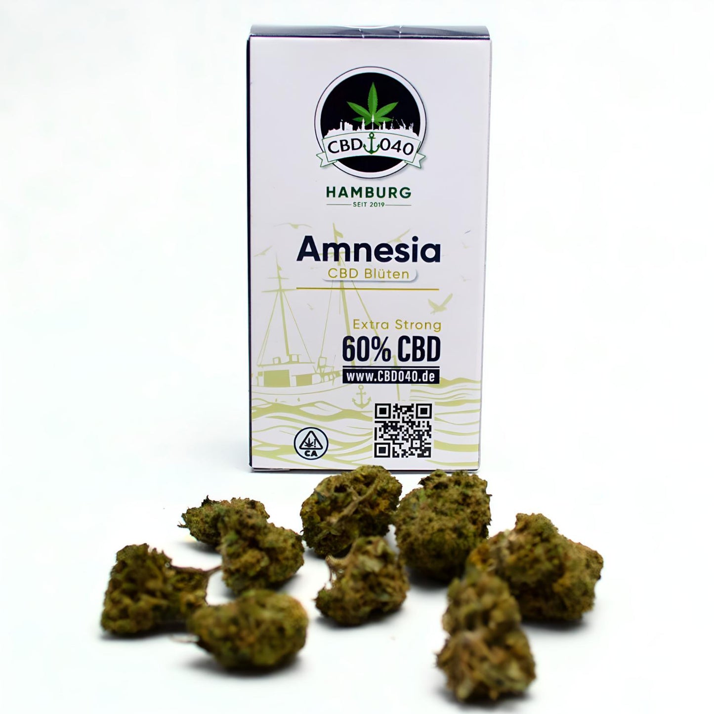Amnesia Haze Extra Strong 60% CBD Blüten für Händler im B2B-Shop