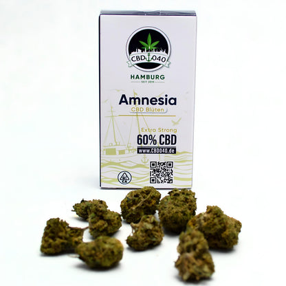 Amnesia Haze Extra Strong 60% CBD Blüten für Händler im B2B-Shop