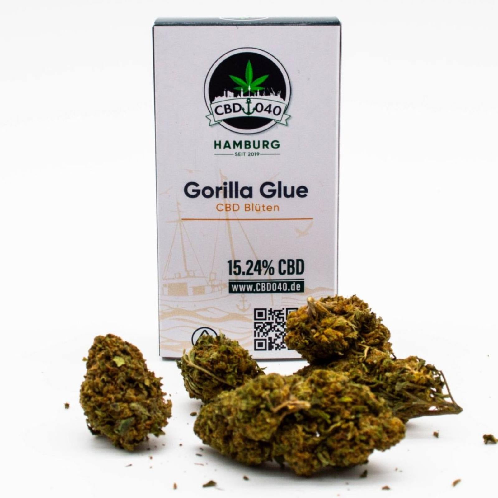 Gorilla Glue CBD Blüten für Händler im B2B-Shop Vorderansicht