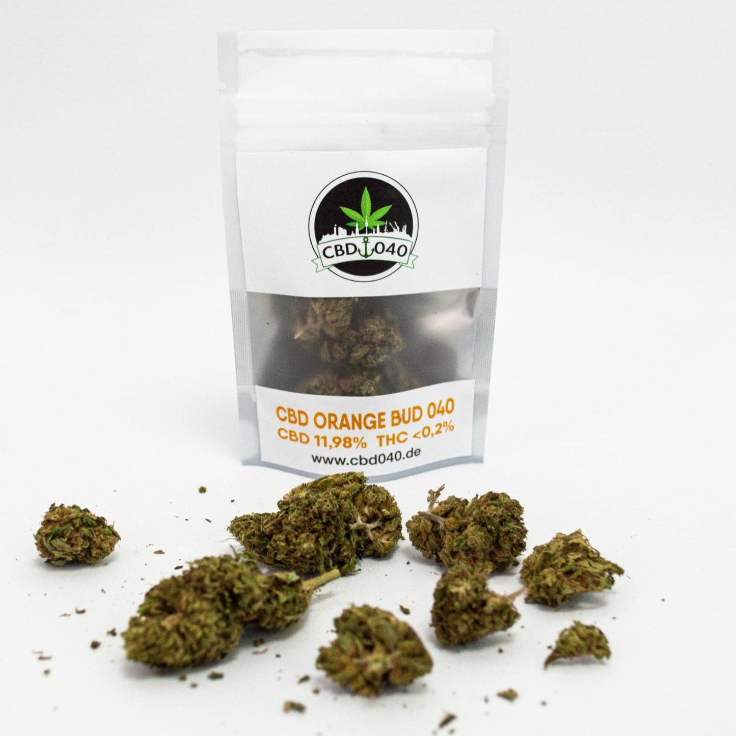 Orange Bud CBD Blüten 11,98% CBD für Händler im B2B-Shop