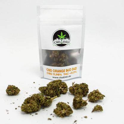 Orange Bud CBD Blüten 11,98% CBD für Händler im B2B-Shop