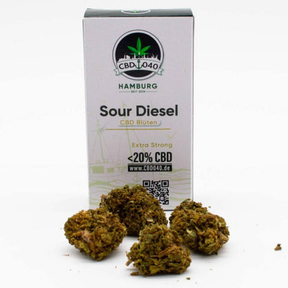 Sour Diesel CBD Blüten für Händler im B2B-Shop Vorderansicht