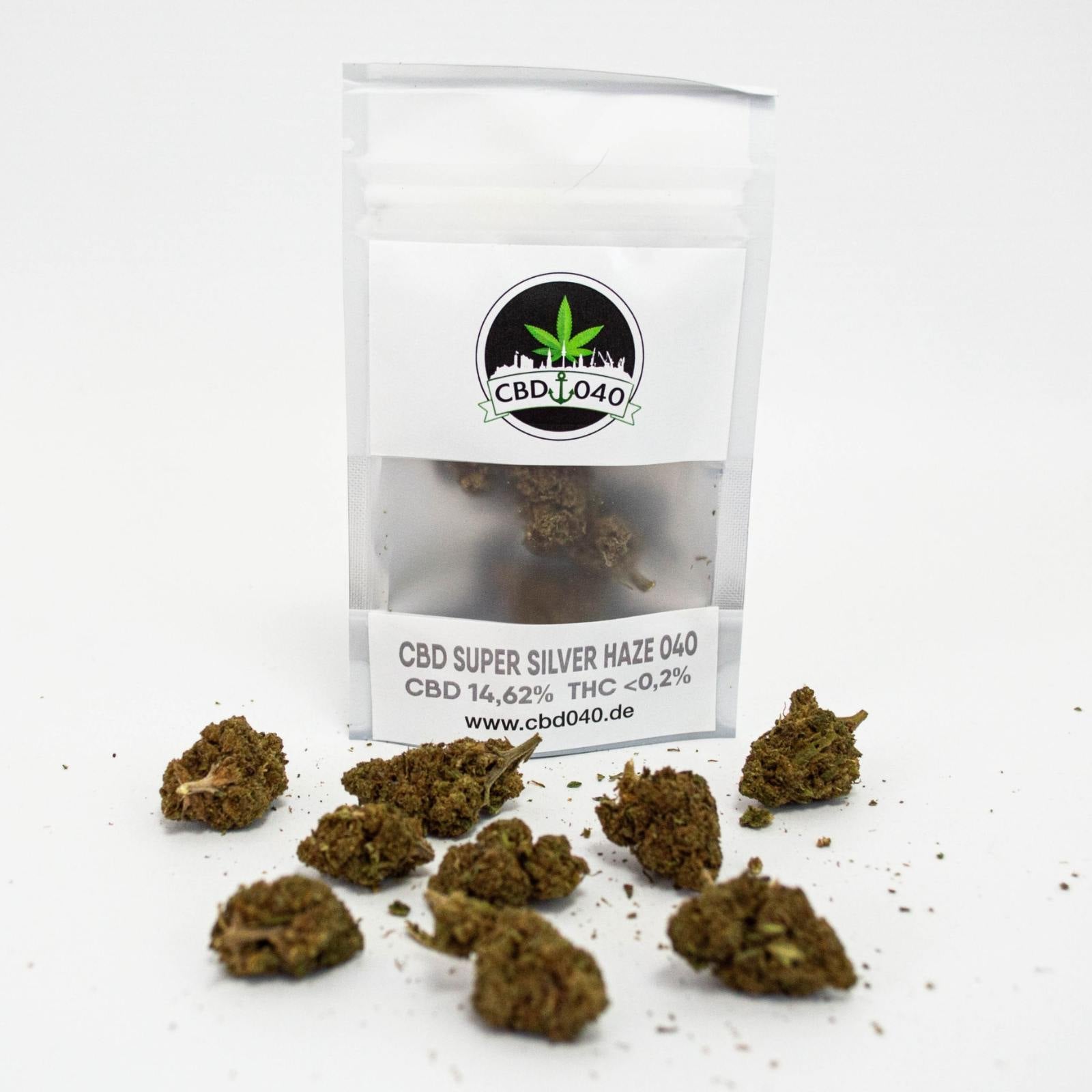 Super Silver Haze CBD Blüten 14,62% CBD für Händler im B2B-Shop