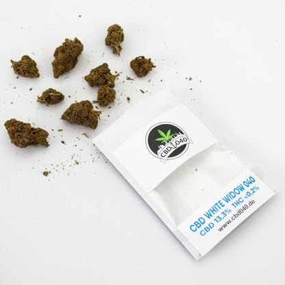 White Widow CBD Blüten 13,3% CBD für Händler im B2B-Shop